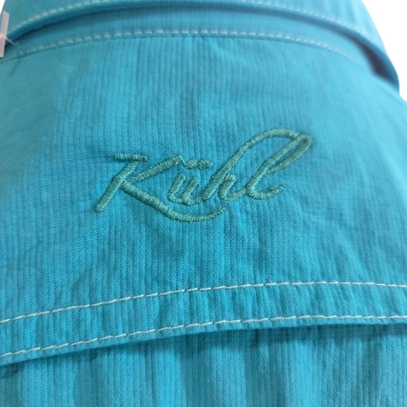 Kuhl Turquoise Button Down Women's Shirt Size XL - Picture 7 of 11